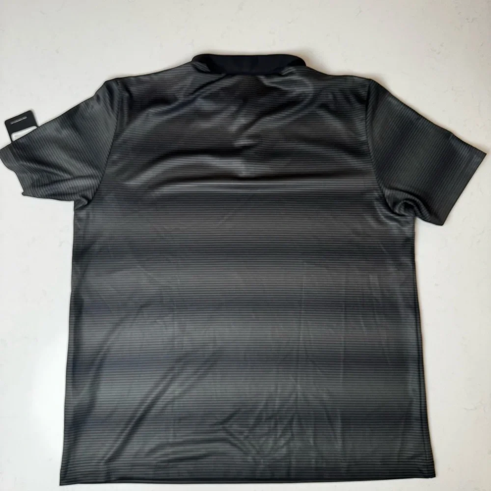 Storm Men's Charcoal Striped Polo Shirt - Picture 5 of 7